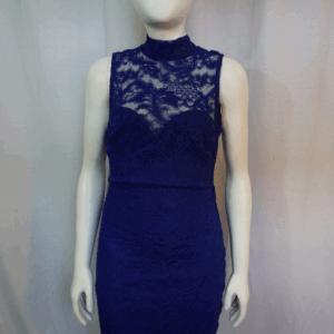 Windsor Royal Blue Laced Midi Dress
