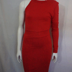 GoodTime One Sleeve Red dress